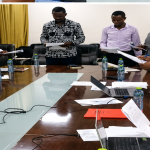 Officials taking the oath during the inauguration of the PWD Land Resources Management Committee.